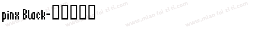 pinx Black字体转换